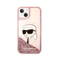 Pikkukuva 3 / 8: Karl Lagerfeld Liquid Glitter NFT Karl's Head - iPhone 14 Plus -kotelo (vaaleanpunainen)
