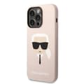 Miniatyrbillede 1 af 6: Karl Lagerfeld Silikone Ikonik Karl`s Head MagSafe - iPhone 14 Pro etui (pink)