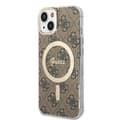 Miniatyrbillede 3 af 10: Guess Bundle Pack MagSafe 4G - MagSafe iPhone 14 Plus etui + opladersæt (brun/guld)