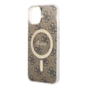 Miniatyrbillede 7 af 10: Guess Bundle Pack MagSafe 4G - MagSafe iPhone 14 Plus etui + opladersæt (brun/guld)