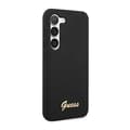 Miniatyrbild 4 av 8: Guess Silicone Script metalllogotyp - Samsung Galaxy S23+ skal (svart)