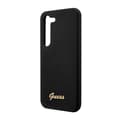 Miniatyrbild 6 av 8: Guess Silicone Script metalllogotyp - Samsung Galaxy S23+ skal (svart)