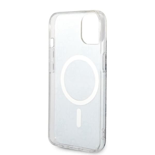 Guess Bundle Pack MagSafe 4G - MagSafe iPhone 14 fodral + laddare set (blå/guld)