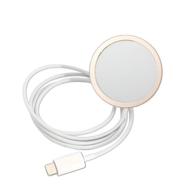 Guess Bundle Pack MagSafe 4G - MagSafe iPhone 14 fodral + laddare set (blå/guld)