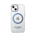 Miniatyrbillede 3 af 8: Guess Metal Outline Magsafe - iPhone 14 Plus etui (gennemsigtig / blå)