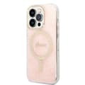 Miniatyrbillede 3 af 10: Guess Bundle Pack MagSafe 4G - MagSafe iPhone 14 Pro etui + opladersæt (pink/guld)