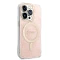 Miniatyrbillede 5 af 10: Guess Bundle Pack MagSafe 4G - MagSafe iPhone 14 Pro etui + opladersæt (pink/guld)