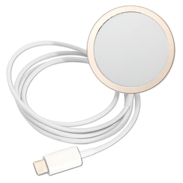 Guess Bundle Pack MagSafe IML Marble - MagSafe iPhone 14 Plus etui + opladersæt (sort/guld)