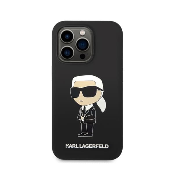 Karl Lagerfeld Silicone NFT Ikonik - iPhone 14 Pro Max -kotelo (musta)