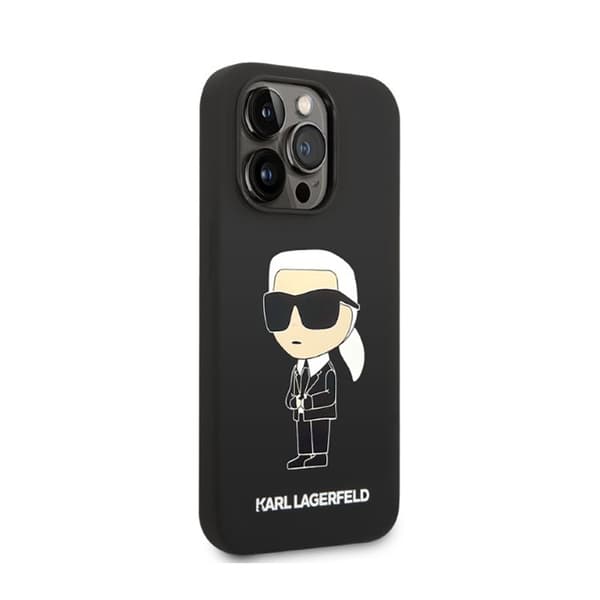 Karl Lagerfeld Silicone NFT Ikonik - iPhone 14 Pro Max -kotelo (musta)