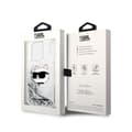 Miniatyrbillede 8 af 8: Karl Lagerfeld Liquid Glitter NFT Choupette Head - iPhone 14 Pro etui (sølv)
