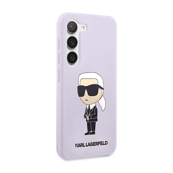 Karl Lagerfeld Silicone NFT Ikonik - Samsung Galaxy S23+ -kuori (violetti)
