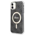 Pikkukuva 3 / 10: Guess Bundle Pack MagSafe 4G - MagSafe iPhone 11 -kotelo + laturisarja (musta/kulta)