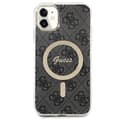Pikkukuva 4 / 10: Guess Bundle Pack MagSafe 4G - MagSafe iPhone 11 -kotelo + laturisarja (musta/kulta)