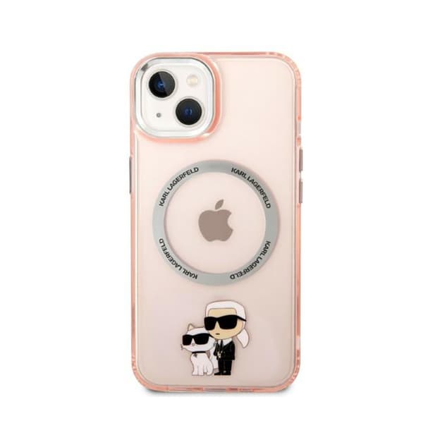 Karl Lagerfeld IML NFT Karl & Choupette MagSafe - iPhone 14 Plus etui (Pink)