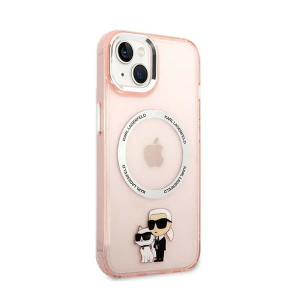Karl Lagerfeld IML NFT Karl & Choupette MagSafe - iPhone 14 Plus etui (Pink)