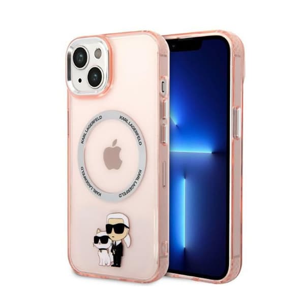 Karl Lagerfeld IML NFT Karl & Choupette MagSafe - iPhone 14 Plus etui (Pink)