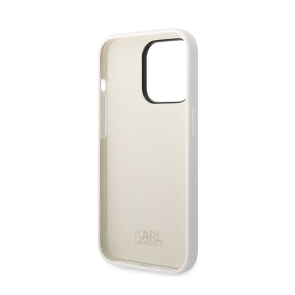 Karl Lagerfeld Silikone NFT Ikonik - iPhone 14 Pro etui (hvid)