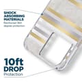 Miniatyrbillede 6 af 8: Case-Mate Pearl Stripes MagSafe - iPhone 14 Pro cover dekoreret med perlemor (Pearl Stripes)