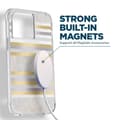 Miniatyrbillede 8 af 8: Case-Mate Pearl Stripes MagSafe - iPhone 14 Pro cover dekoreret med perlemor (Pearl Stripes)