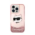 Pikkukuva 3 / 8: Karl Lagerfeld Liquid Glitter NFT Choupette Head - iPhone 14 Pro Max -kotelo (vaaleanpunainen)