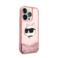 Pikkukuva 4 / 8: Karl Lagerfeld Liquid Glitter NFT Choupette Head - iPhone 14 Pro Max -kotelo (vaaleanpunainen)