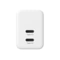 Miniatyrbillede 3 af 9: Crong Ultra Compact GaN - 2x USB-C 35W PD 3.0 netoplader med PPS (hvid)