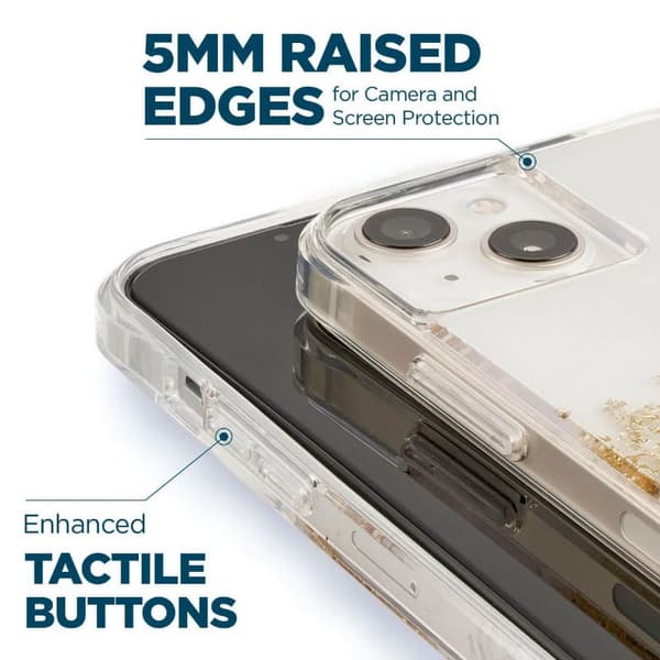 Case-Mate Karat - iPhone 14 Plus etui dekoreret med guld (marmor)