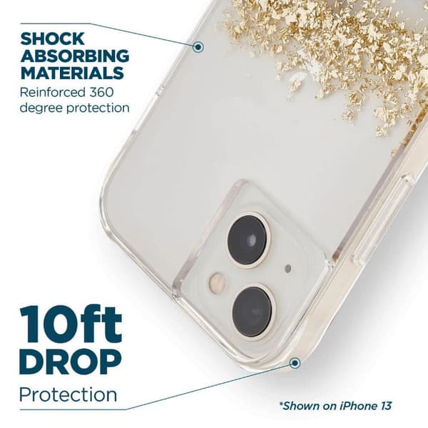 Case-Mate Karat - iPhone 14 Plus etui dekoreret med guld (marmor)