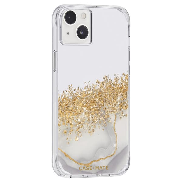 Case-Mate Karat - iPhone 14 Plus etui dekoreret med guld (marmor)