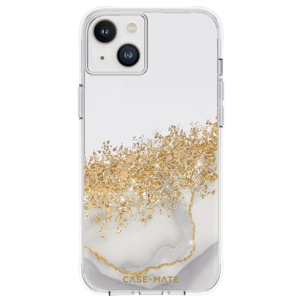 Case-Mate Karat - iPhone 14 Plus etui dekoreret med guld (marmor)