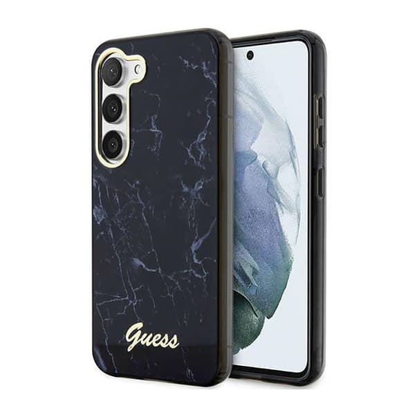 Guess Marble Collection - Samsung Galaxy S23-fodral (svart)