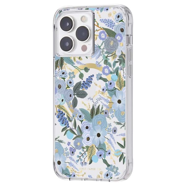 Kirkas kivääripaperi MagSafe - iPhone 14 Pro Max -kotelo (Garden Party Blue)