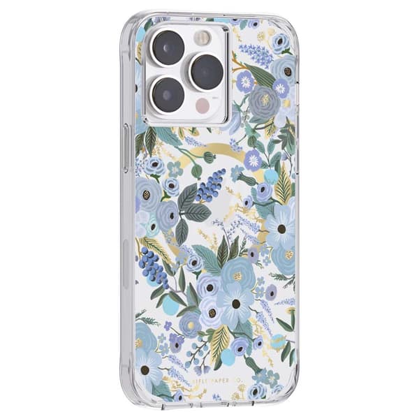 Kirkas kivääripaperi MagSafe - iPhone 14 Pro Max -kotelo (Garden Party Blue)