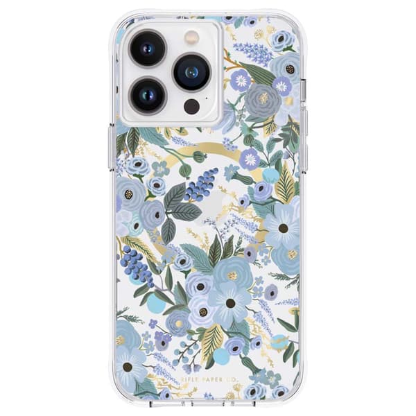 Kirkas kivääripaperi MagSafe - iPhone 14 Pro Max -kotelo (Garden Party Blue)