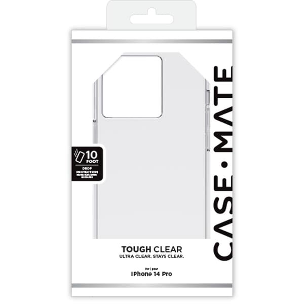 Case-Mate Tough Clear - iPhone 14 Pro-cover (gennemsigtig)