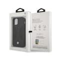 Miniatyrbild 8 av 8: BMW läderperforerade sidor - iPhone 12 / iPhone 12 Pro-fodral (svart)