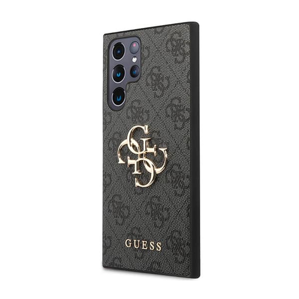 Guess 4G Big Metal Logo - Samsung Galaxy S23 Ultra Cover (grå)