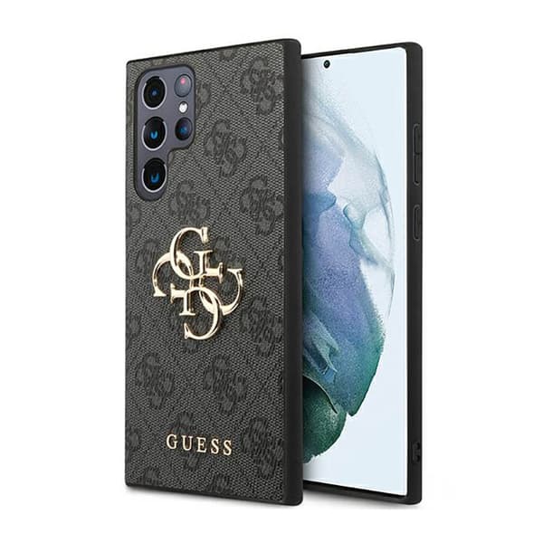 Guess 4G Big Metal Logo - Samsung Galaxy S23 Ultra Cover (grå)