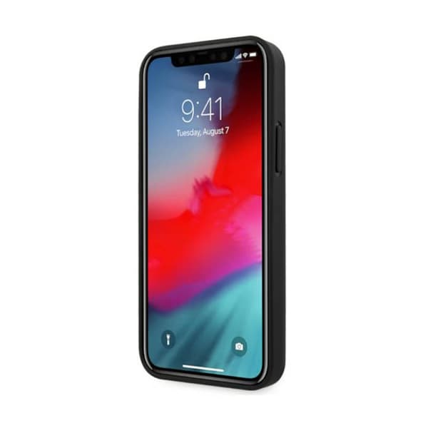 BMW Leather Deboss - iPhone 12 / iPhone 12 Pro-fodral (svart)