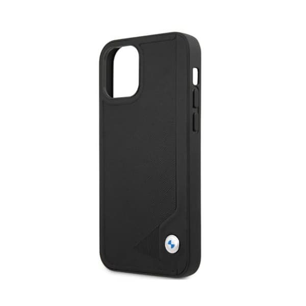 BMW Leather Deboss - iPhone 12 / iPhone 12 Pro-fodral (svart)