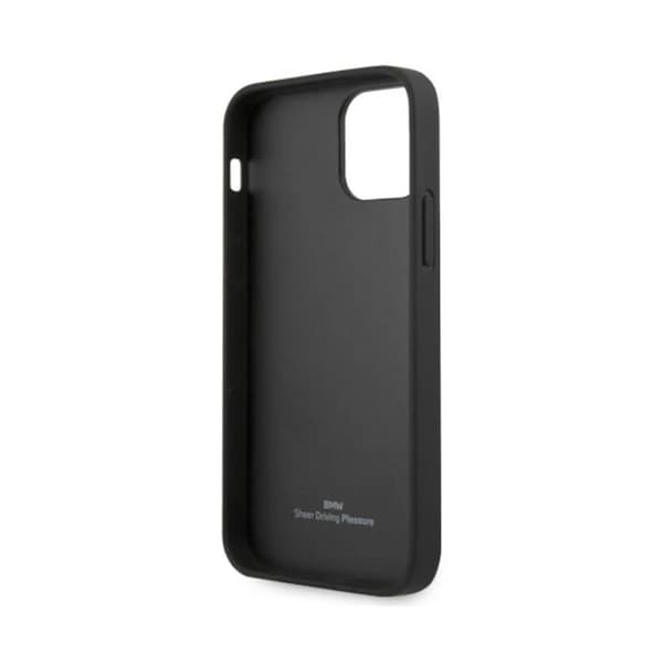 BMW Leather Deboss - iPhone 12 / iPhone 12 Pro-fodral (svart)