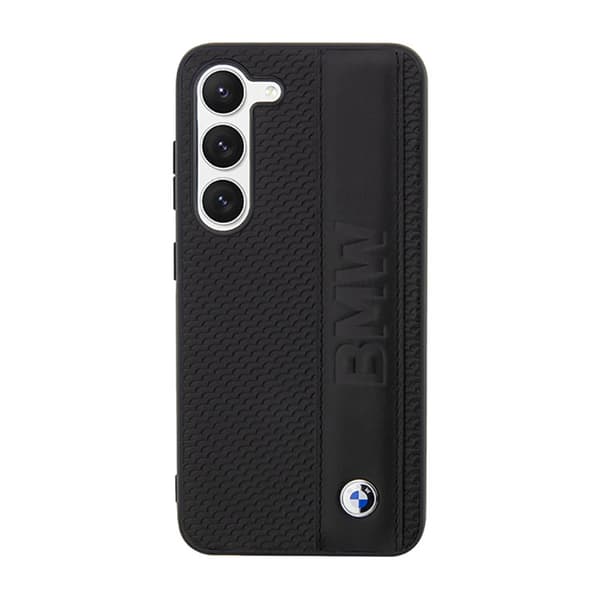 BMW lædertekstureret og stribet - Samsung Galaxy S23 etui (sort)