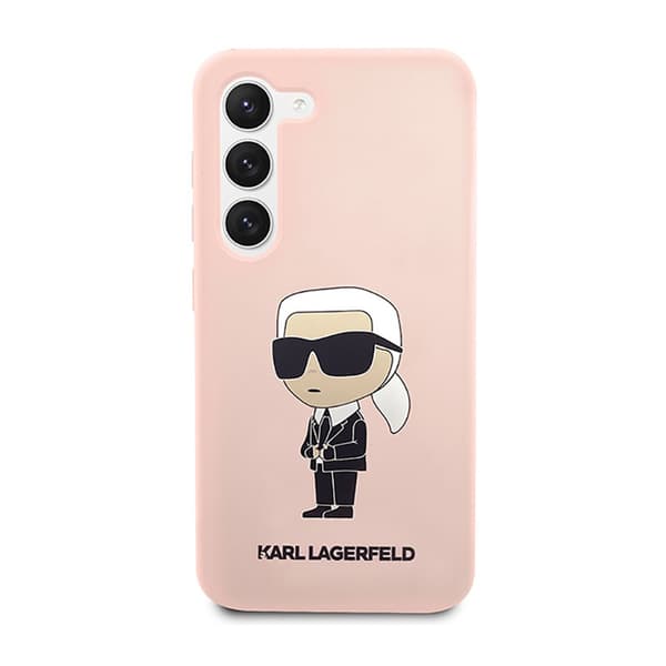 Karl Lagerfeld Silikon NFT Ikonik - Samsung Galaxy S23 Fodral (Rosa)