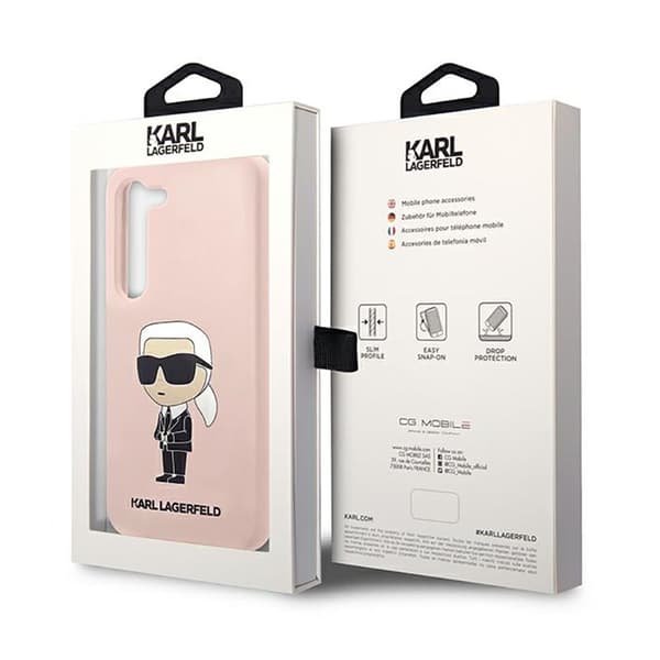 Karl Lagerfeld Silikon NFT Ikonik - Samsung Galaxy S23 Fodral (Rosa)