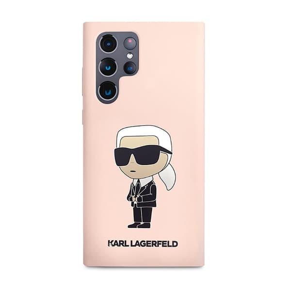 Karl Lagerfeld Silikon NFT Ikonik - Samsung Galaxy S23 Ultra Fodral (Rosa)