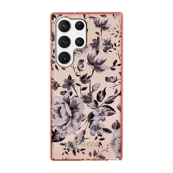 Guess Flower Collection - Samsung Galaxy S23 Ultra Cover (Pink)