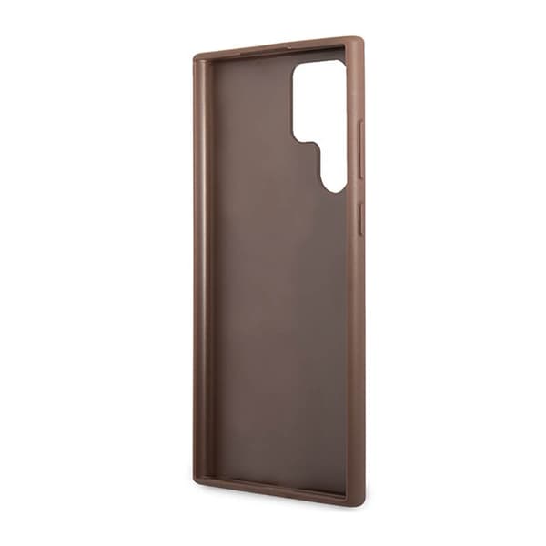 Guess 4G Metal Logo - Samsung Galaxy S23 Ultra Cover (Brun)