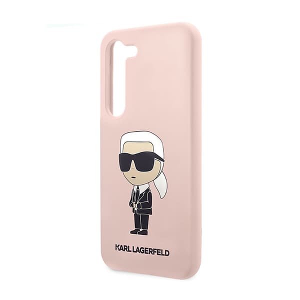 Karl Lagerfeld Silicone NFT Ikonik - Samsung Galaxy S23+ -kotelo (vaaleanpunainen)