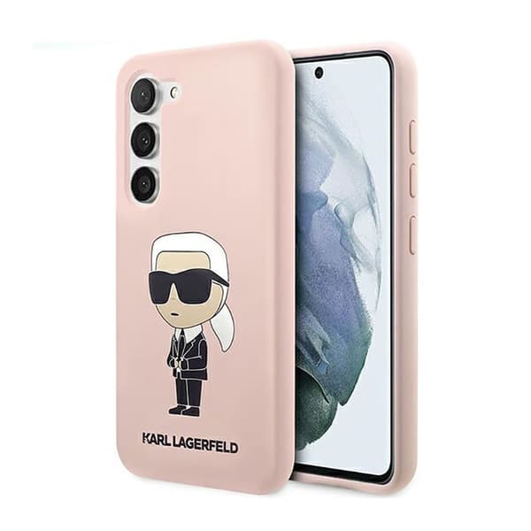 Karl Lagerfeld Silicone NFT Ikonik - Samsung Galaxy S23+ -kotelo (vaaleanpunainen)